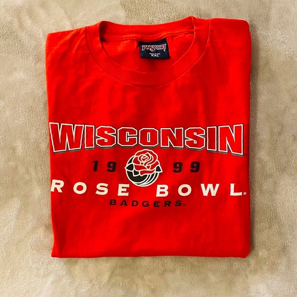 🔥1999 WISCONSIN ROSE BOWL TEE🔥